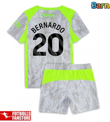 Manchester City Bernardo Silva #20 Tredje Tröja Barn 2025-26 Kortärmad (+ Korta byxor)